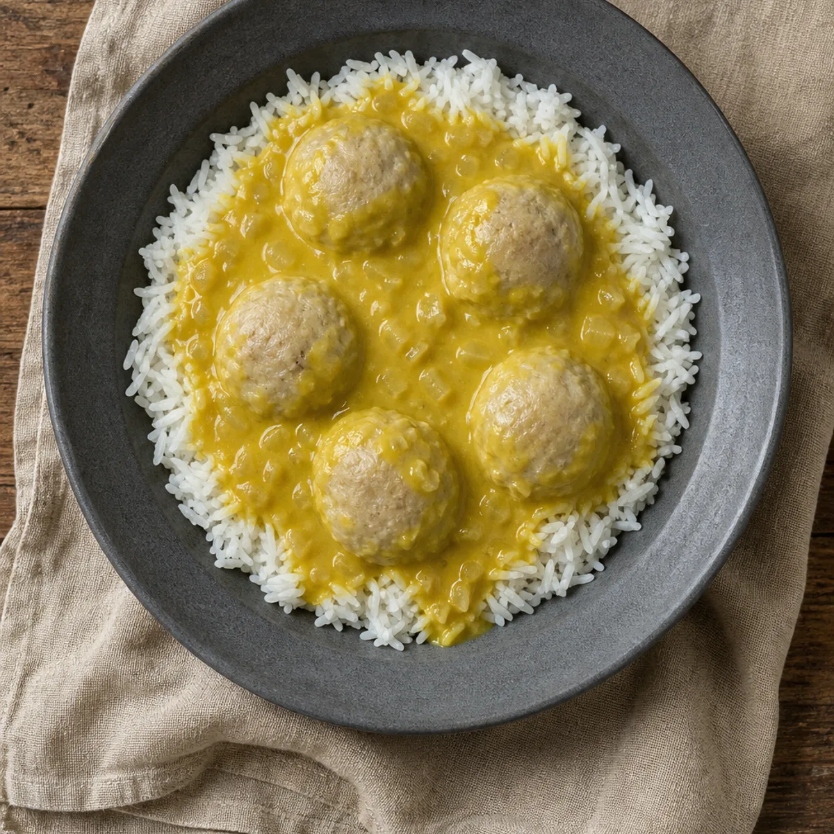 Meatballs in Curry Sauce