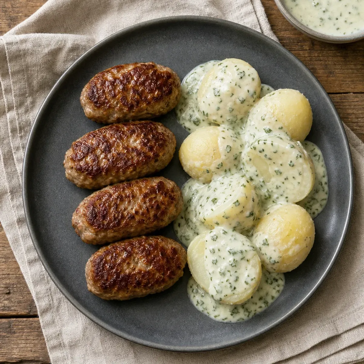 Danish Meatballs with Parsley Sauce