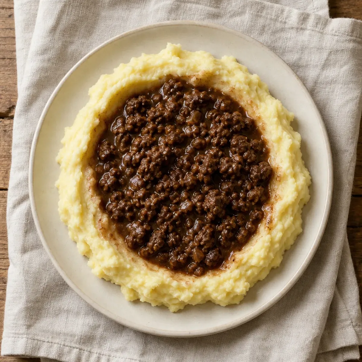 Minced Beef in Gravy