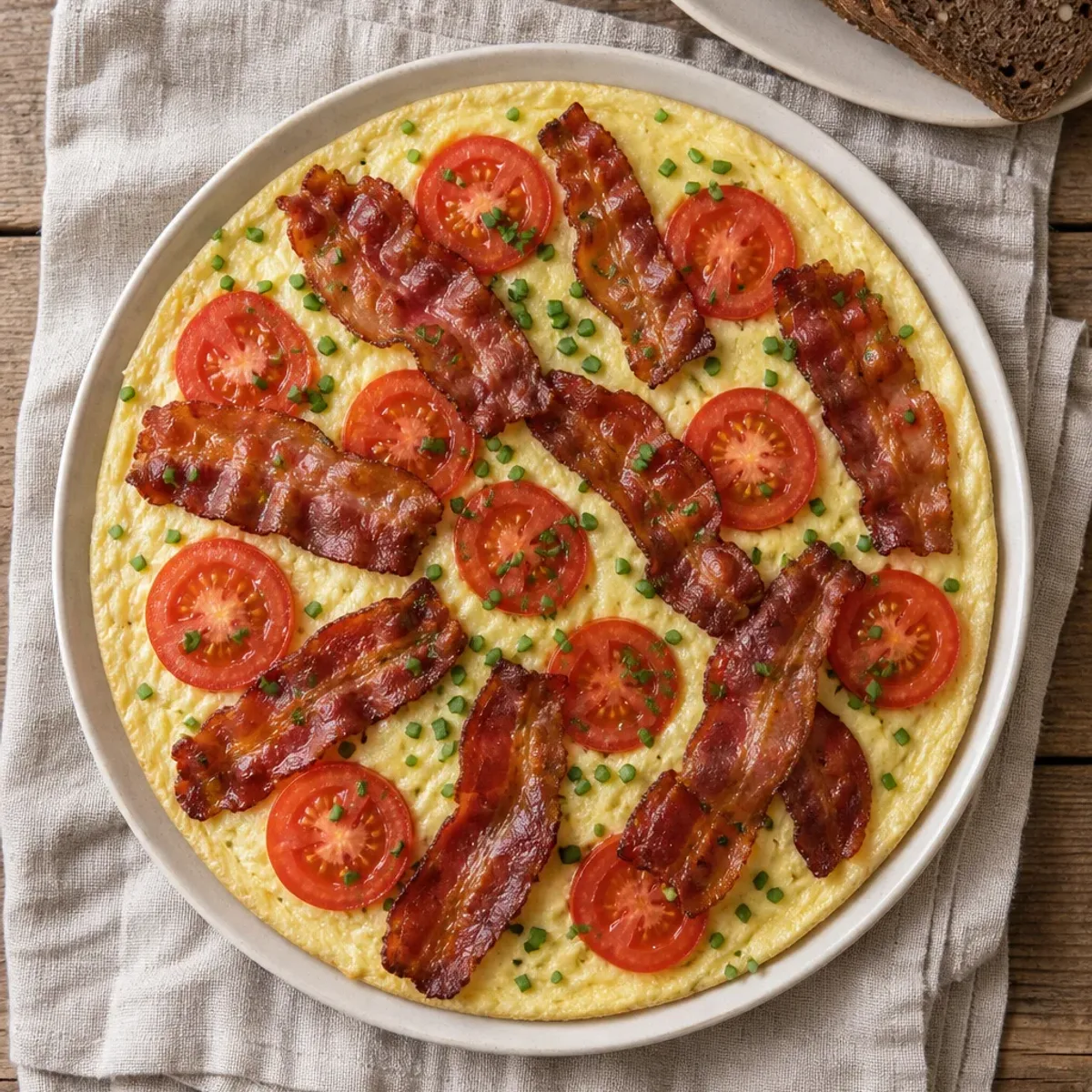 Danish Egg Cake with Bacon