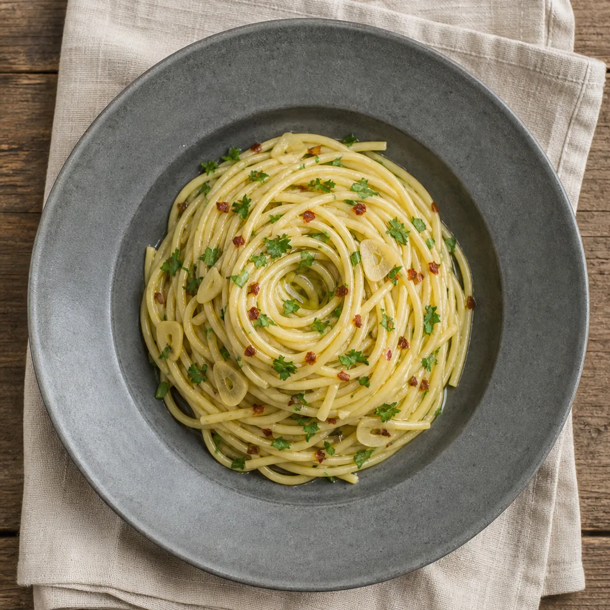 Spaghetti aglio e olio